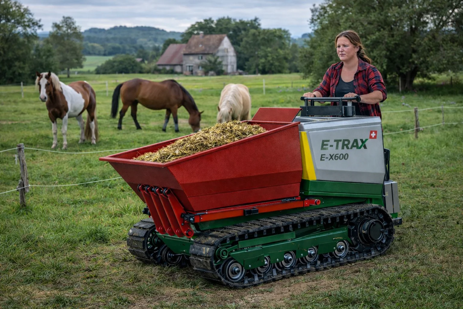 Landwirtschaftlicher Einsatz im Stall